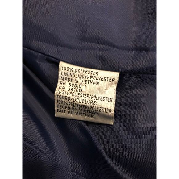 Le Suit Women 6P Jacket 3 Button Closure Lapel Notch Collar Blue Lined Executive - Picture 9 of 9